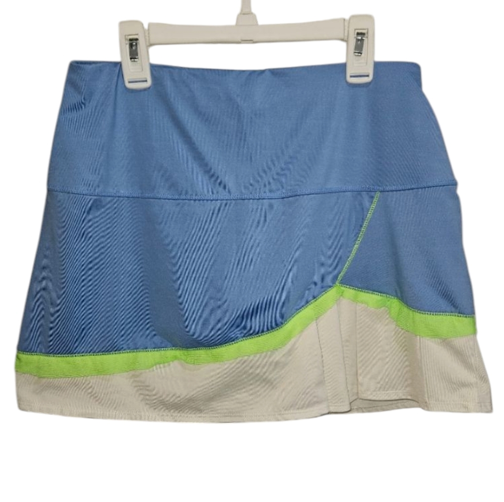 Lucky In Love Skort Tennis Skirt Athletic Green Blue Girls XL 16 | Womens Medium